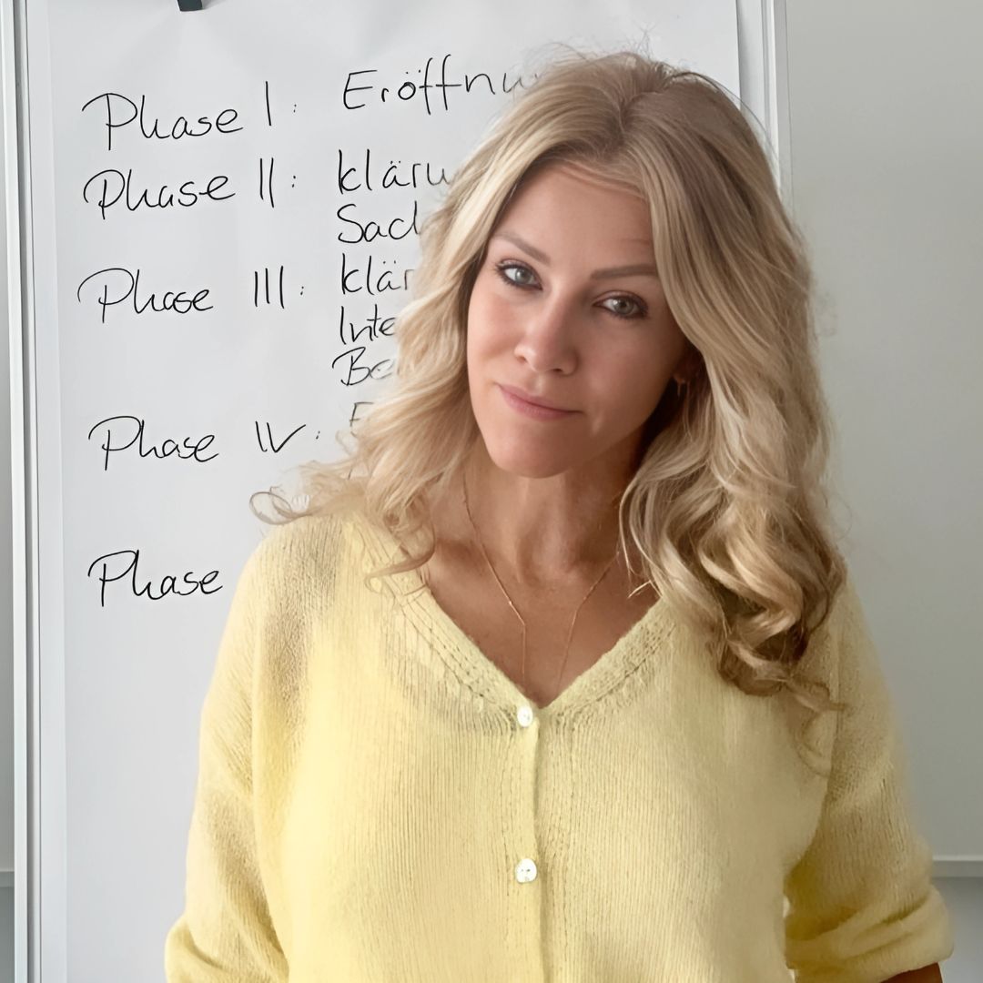 Constance Rettler -Mediatorin. Thema: Entwaffnende Kommunikation - wie Mediation Konflikte lösen kann.